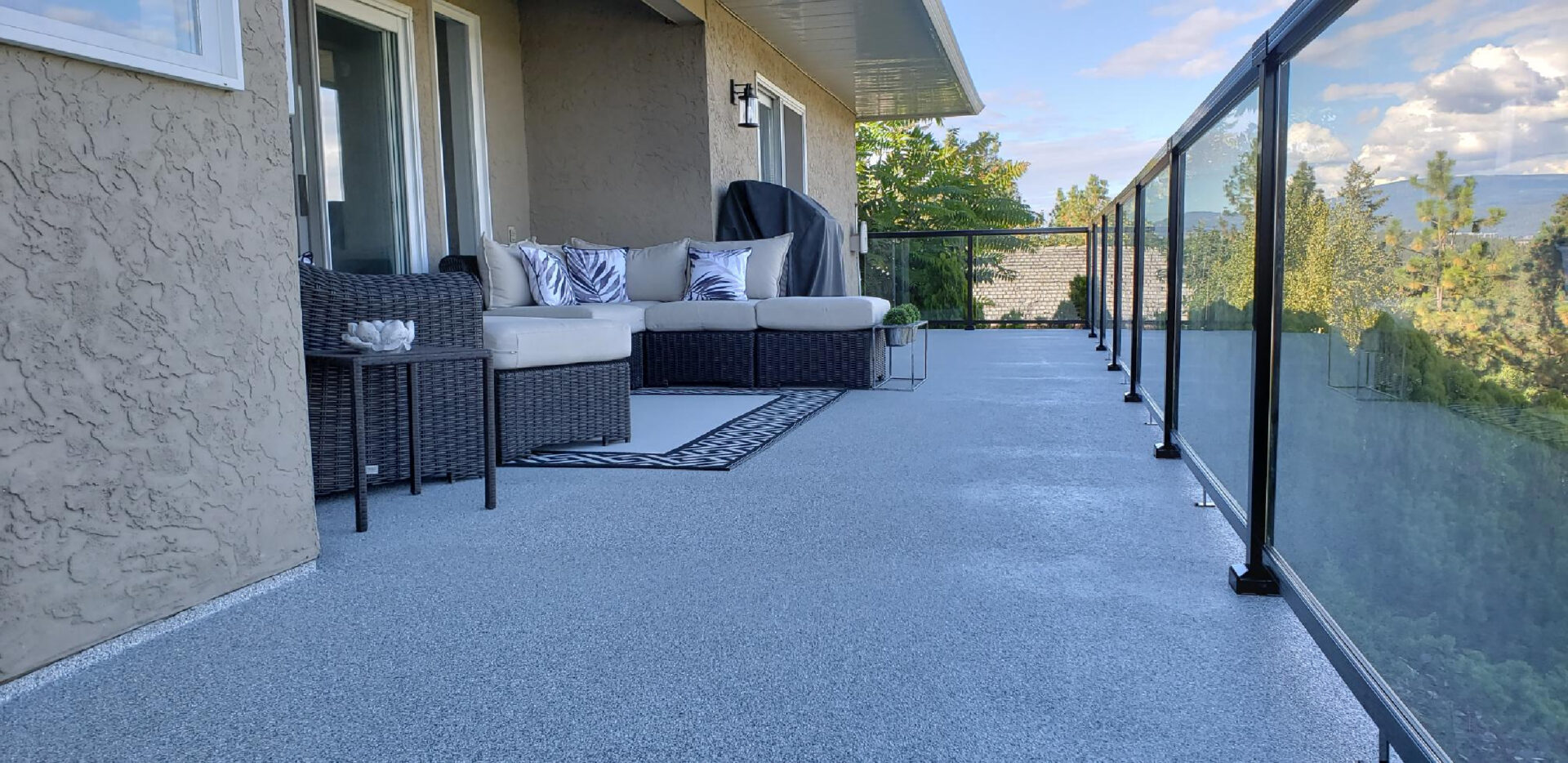 Calgary Home Featuring Flexstone Coated Deck for Superior Weather Resistance
